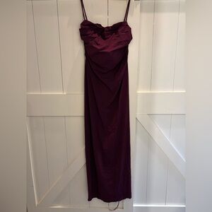 NWT House of CB purple gown L+